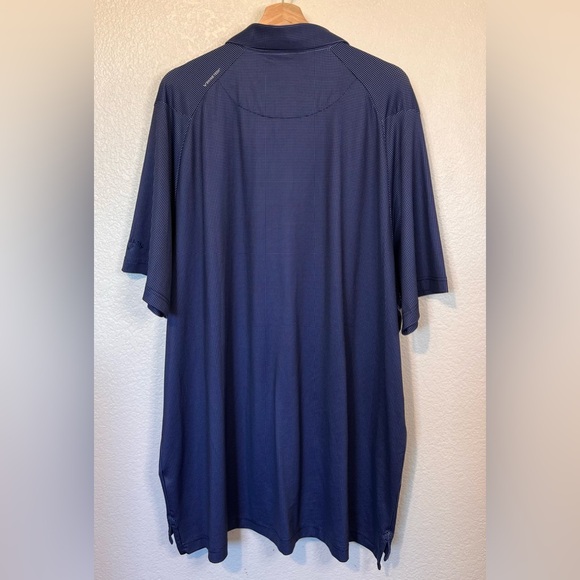 Callaway Opti-Dri Blue Gingham Mini Check Polo Golf Shirt Men 2X - Picture 5 of 7